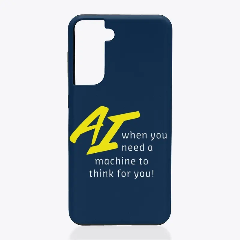 AI - Need a Machine to Think for You